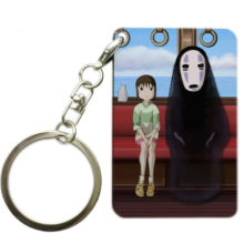Japanese Studio Ghibli Miyazaki Hayao Anime Spirited Away Keychain Kaonashi Cute Keychain No Face Key Chains Japanese Studio Ghibli Miyazaki Hayao Anime Spirited Away Keychain Kaonashi Cute Keychain No Face Key Chains
