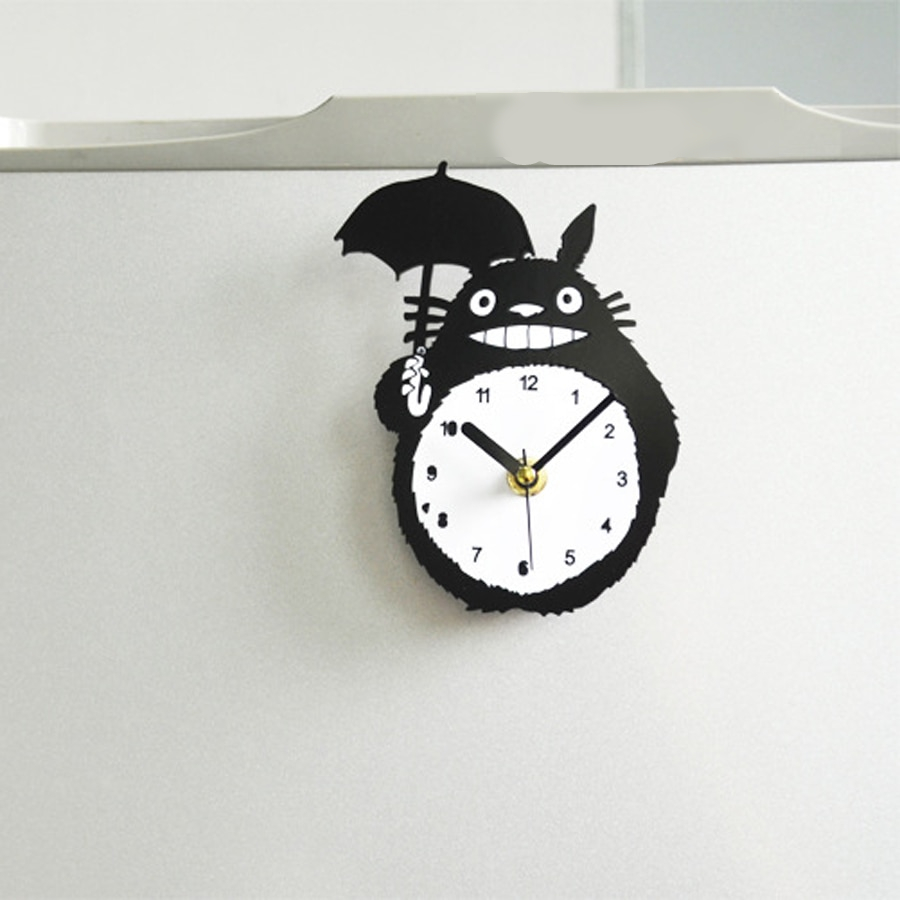 Totoro Anime Design Hanging Magnets Wall Clocks Totoro Anime Design Hanging Magnets Wall Clocks