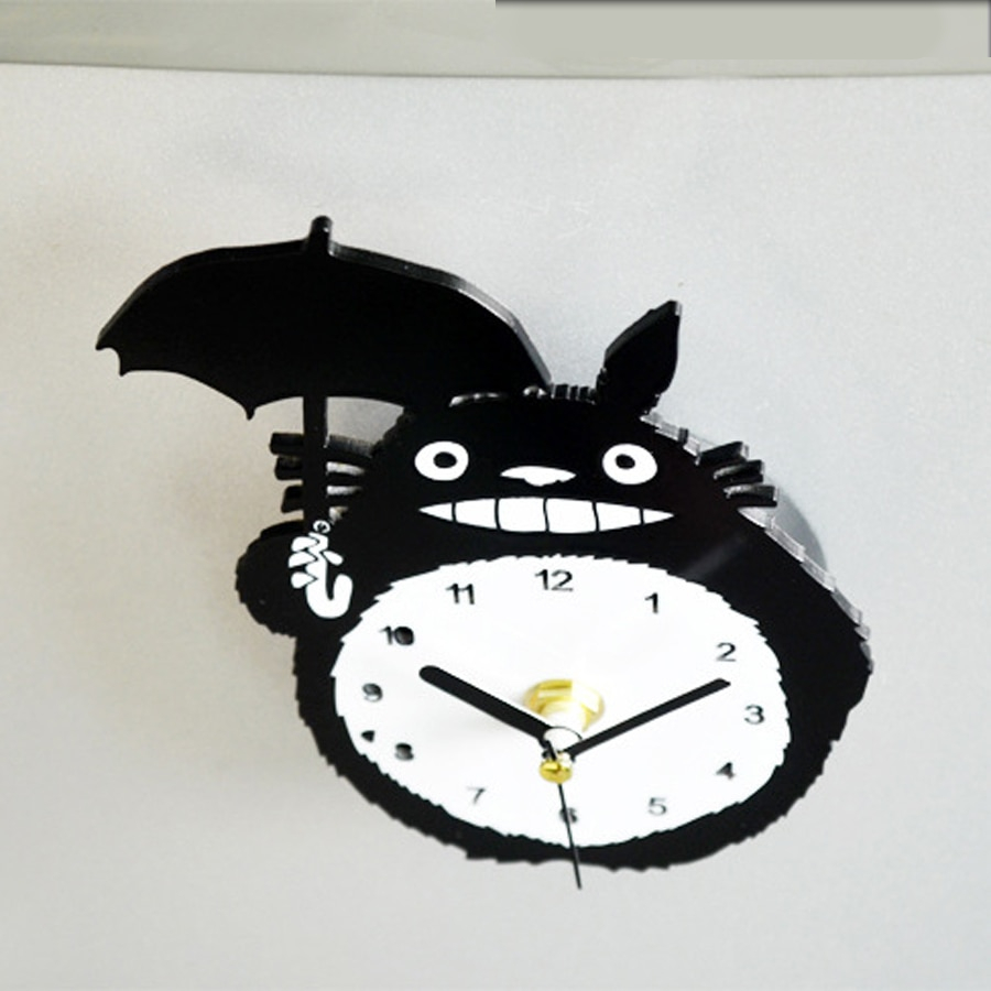 Totoro Anime Design Hanging Magnets Wall Clocks Totoro Anime Design Hanging Magnets Wall Clocks