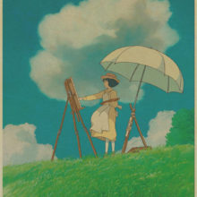 Vintage Cartoon Anime Hayao Miyazaki Totoro Spirited Away Poster Cafe Kid Home Decor Retro Kraft Paper Wall Sticker Vintage Cartoon Anime Hayao Miyazaki Totoro Spirited Away Poster Cafe Kid Home Decor Retro Kraft Paper Wall Sticker