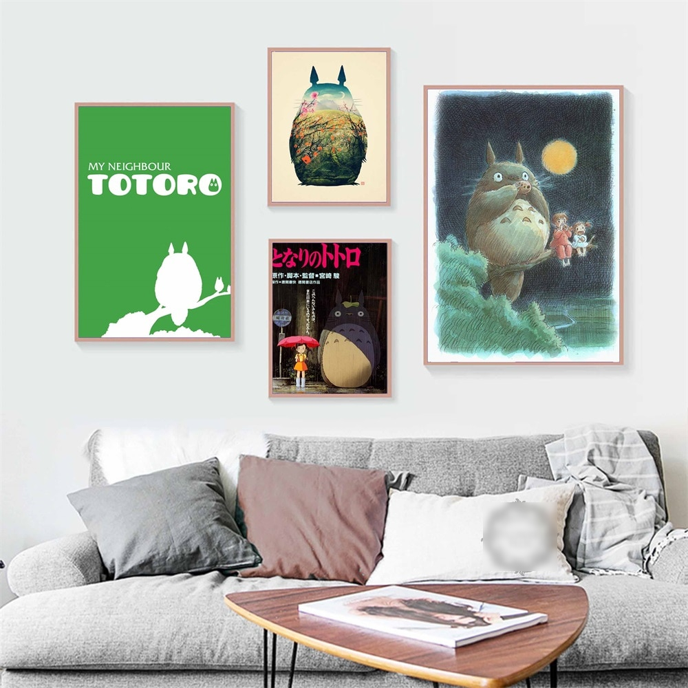 Totoro Ghibli Miyazaki Hayao Anime Wall Art Poster