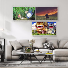 Custom My Neighbor Totoro Home Decor Canvas Printing Silk Fabric Print Wall Poster No Frame 180317@90 Custom My Neighbor Totoro Home Decor Canvas Printing Silk Fabric Print Wall Poster No Frame 180317@90