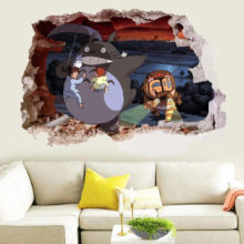 Classic Cartoon 3D Wall Sticker TOTORO Wall Stickers Removable PVC Stickers Home Decor For Bedroom Living Room Decoration Classic Cartoon 3D Wall Sticker TOTORO Wall Stickers Removable PVC Stickers Home Decor For Bedroom Living Room Decoration