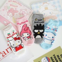 1pair Cartoon gudetama Egg Cinnamoroll little twin stars my melody Pudding dog cotton summer socks for girls gifts 1pair Cartoon gudetama Egg Cinnamoroll little twin stars my melody Pudding dog cotton summer socks for girls gifts