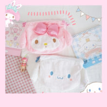 1pc Cartoon My melody plush purses Japan Anime cinnamoroll pudding dog plush purses Drawstring bags 21CM 1pc Cartoon My melody plush purses Japan Anime cinnamoroll pudding dog plush purses Drawstring bags 21CM