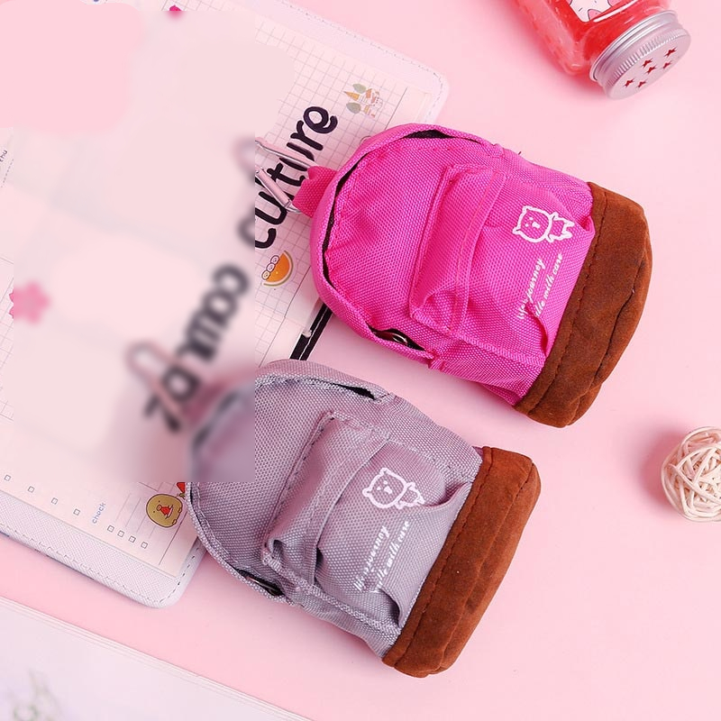 Kawaii Patchwork Oxford Mini Zipper Wallet