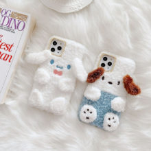 Baby PUDDING toy Cartoon Plush case For iphone 11 Pro Max XS X XR 7 8 plus cases Cinnamoroll dog Doll soft silicon phone cover Baby PUDDING toy Cartoon Plush case For iphone 11 Pro Max XS X XR 7 8 plus cases Cinnamoroll dog Doll soft silicon phone cover