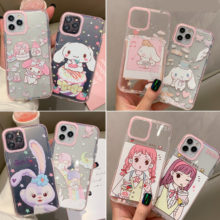 Cute 3D Melody Cinnamoroll Anime Color Border Phone Case For iPhone 11 Pro Max X XS MAX XR 7 8 Plus For Transparent Back Cover Cute 3D Melody Cinnamoroll Anime Color Border Phone Case For iPhone 11 Pro Max X XS MAX XR 7 8 Plus For Transparent Back Cover
