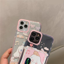 Cute 3D Melody Cinnamoroll Anime Color Border Phone Case For iPhone 11 Pro Max X XS MAX XR 7 8 Plus For Transparent Back Cover Cute 3D Melody Cinnamoroll Anime Color Border Phone Case For iPhone 11 Pro Max X XS MAX XR 7 8 Plus For Transparent Back Cover