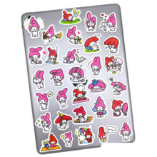 40pcs Sanrio Pink Melody Cartoon Cute Stickers for Kid Toy Children Girl Letter Stationery Scrapbooking Stickers 40pcs Sanrio Pink Melody Cartoon Cute Stickers for Kid Toy Children Girl Letter Stationery Scrapbooking Stickers
