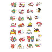 Sanrio Kitty Melody kuromi Pompom Twin Stars Stickers for Children Kids Letter Diary Scrapbooking Stationery Pegatinas Stickers Sanrio Kitty Melody kuromi Pompom Twin Stars Stickers for Children Kids Letter Diary Scrapbooking Stationery Pegatinas Stickers