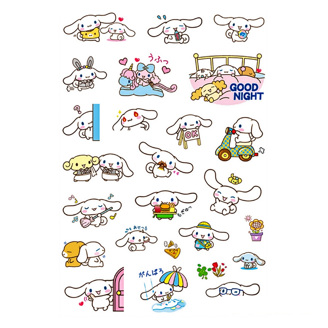 Sanrio/Melody And Kuromi Cartoon Stickers - KawaiiMerch.com