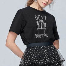 New Cactus summer Women T Shirt o-neck Short Sleeve Funny kawaii casual women’s t shirt Ladies Female tops tee clothes tumblr New Cactus summer Women T Shirt o-neck Short Sleeve Funny kawaii casual women's t shirt Ladies Female tops tee clothes tumblr