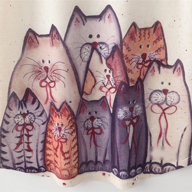 Harajuku Style Cat Cartoon Print Short Sleeve Casual T-Shirt