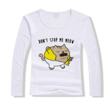 Kawaii Cartoon Women Tshirt Freddie Mercury Play The Piano Cat Funny T shirt Femme Harajuku Long Sleeve White Tee Shirts Tops Kawaii Cartoon Women Tshirt Freddie Mercury Play The Piano Cat Funny T shirt Femme Harajuku Long Sleeve White Tee Shirts Tops
