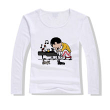 Kawaii Cartoon Women Tshirt Freddie Mercury Play The Piano Cat Funny T shirt Femme Harajuku Long Sleeve White Tee Shirts Tops Kawaii Cartoon Women Tshirt Freddie Mercury Play The Piano Cat Funny T shirt Femme Harajuku Long Sleeve White Tee Shirts Tops