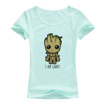 I Am Groot T Shirt Women Summer Lycra Elastic Cotton Short Sleeve Printed T-Shirt Harajuku Tops Fashion Kawaii Cartoon Tees B07 I Am Groot T Shirt Women Summer Lycra Elastic Cotton Short Sleeve Printed T-Shirt Harajuku Tops Fashion Kawaii Cartoon Tees B07