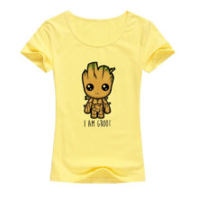 I Am Groot T Shirt Women Summer Lycra Elastic Cotton Short Sleeve Printed T-Shirt Harajuku Tops Fashion Kawaii Cartoon Tees B07 I Am Groot T Shirt Women Summer Lycra Elastic Cotton Short Sleeve Printed T-Shirt Harajuku Tops Fashion Kawaii Cartoon Tees B07