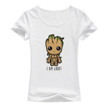 I Am Groot T Shirt Women Summer Lycra Elastic Cotton Short Sleeve Printed T-Shirt Harajuku Tops Fashion Kawaii Cartoon Tees B07 I Am Groot T Shirt Women Summer Lycra Elastic Cotton Short Sleeve Printed T-Shirt Harajuku Tops Fashion Kawaii Cartoon Tees B07
