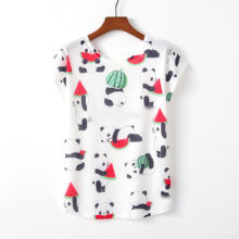KaiTingu Spring Summer Women T Shirt Novelty Harajuku Kawaii Cute Style Panda Print T-shirt New Short Sleeve Tops Size M L XL KaiTingu Spring Summer Women T Shirt Novelty Harajuku Kawaii Cute Style Panda Print T-shirt New Short Sleeve Tops Size M L XL