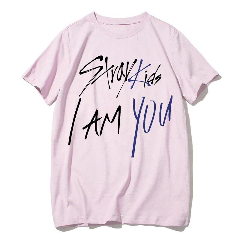 Stray Kids Pink Kawaii Harajuku Short Sleeve T-Shirt