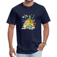 Happy Cheer Pokemon Christmas Tree Graphic Tshirts Kawaii Anime Deisgn Fashion Tee Shirt 100% Cotton Party T Shirt Boy Gift Happy Cheer Pokemon Christmas Tree Graphic Tshirts Kawaii Anime Deisgn Fashion Tee Shirt 100% Cotton Party T Shirt Boy Gift