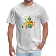 Happy Cheer Pokemon Christmas Tree Graphic Tshirts Kawaii Anime Deisgn Fashion Tee Shirt 100% Cotton Party T Shirt Boy Gift Happy Cheer Pokemon Christmas Tree Graphic Tshirts Kawaii Anime Deisgn Fashion Tee Shirt 100% Cotton Party T Shirt Boy Gift