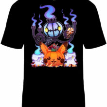 Pokemon Chandelure Litwick Pikachu T-Shirt Unisex Adult Nintendo Halloween New Pokemon Chandelure Litwick Pikachu T-Shirt Unisex Adult Nintendo Halloween New