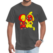 Latest Comic Tshirts PikaPool Deadpool Pikachu Bros Pokemon Anime T Shirt 2019 Fashion Pure Cotton Summer Tee Shirts Man Boy Latest Comic Tshirts PikaPool Deadpool Pikachu Bros Pokemon Anime T Shirt 2019 Fashion Pure Cotton Summer Tee Shirts Man Boy