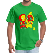 Latest Comic Tshirts PikaPool Deadpool Pikachu Bros Pokemon Anime T Shirt 2019 Fashion Pure Cotton Summer Tee Shirts Man Boy Latest Comic Tshirts PikaPool Deadpool Pikachu Bros Pokemon Anime T Shirt 2019 Fashion Pure Cotton Summer Tee Shirts Man Boy