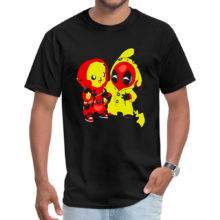 Latest Comic Tshirts PikaPool Deadpool Pikachu Bros Pokemon Anime T Shirt 2019 Fashion Pure Cotton Summer Tee Shirts Man Boy Latest Comic Tshirts PikaPool Deadpool Pikachu Bros Pokemon Anime T Shirt 2019 Fashion Pure Cotton Summer Tee Shirts Man Boy
