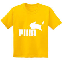 Pokemon Pikachu Go Pika Logo Printed Short Sleeve T-shirt Pokemon Pikachu Go Pika Logo Printed Short Sleeve T-shirt