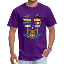 Discount Men’s New Tshirts Pikachu Pokemon Eevee Which Way To Go Crew Neck 100% Cotton Tops Tees Casual Anime Men’s T Shirts Discount Men's New Tshirts Pikachu Pokemon Eevee Which Way To Go Crew Neck 100% Cotton Tops Tees Casual Anime Men's T Shirts