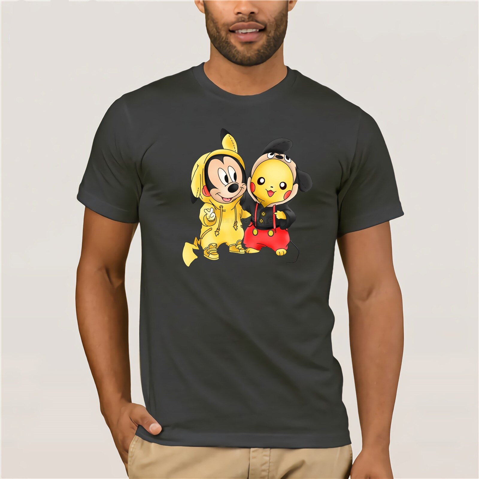 Pikachu And Mouse Mashup Short Sleeve T-Shirt Pikachu And Mouse Mashup Short Sleeve T-Shirt
