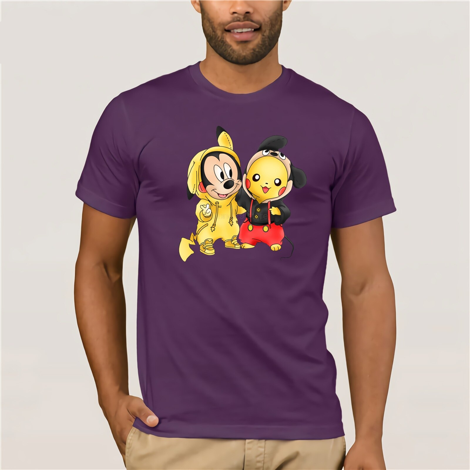 Pikachu And Mouse Mashup Short Sleeve T-Shirt Pikachu And Mouse Mashup Short Sleeve T-Shirt
