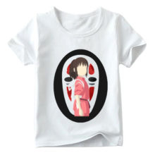 Japanese Totoro & Spirited Away Anime Printed T-Shirt For Kids Japanese Totoro & Spirited Away Anime Printed T-Shirt For Kids