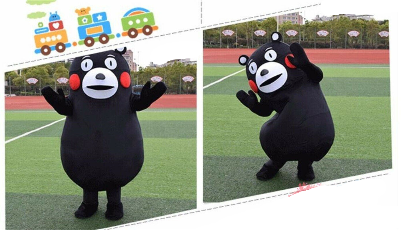 Black Christmas Bear Mascot Costume