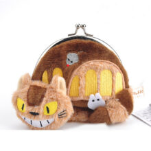 Studio Ghibli My Neighbor Totoro Cat Bus Plush Coin Purse Bag Studio Ghibli My Neighbor Totoro Cat Bus Plush Coin Purse Bag