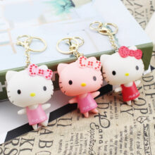 Two colors Cute Cat Keychain And Bag Pendant Jewelry Keyring Beautiful Gift For Kids Two colors Cute Cat Keychain And Bag Pendant Jewelry Keyring Beautiful Gift For Kids