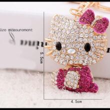 2019 NEW Fashion Creative Hello Kitty KeyChain Girls Bag Ornaments Car Key Chain Exquisite Gift Birthday Gift Party Favors 2019 NEW Fashion Creative Hello Kitty KeyChain Girls Bag Ornaments Car Key Chain Exquisite Gift Birthday Gift Party Favors