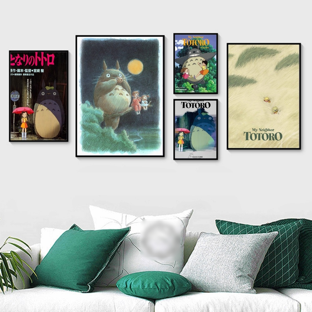 Totoro Ghibli Miyazaki Hayao Anime Wall Art Poster