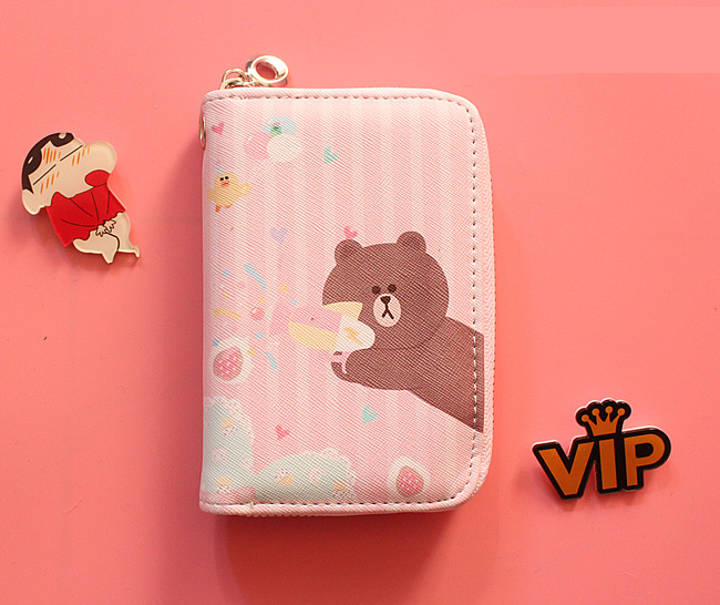 Cartoon Print Square Wallet