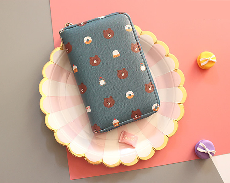 Cartoon Print Square Wallet