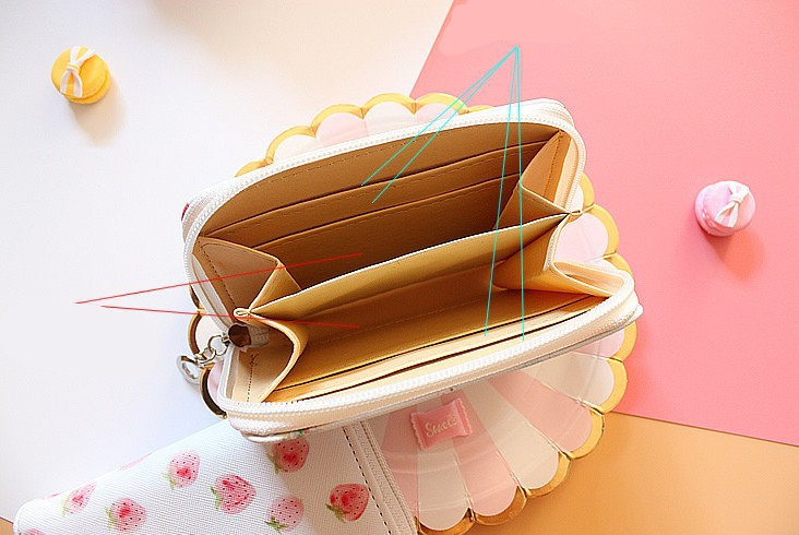 Cartoon Print Square Wallet