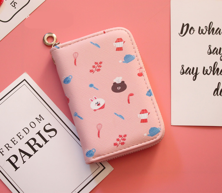 Cartoon Print Square Wallet