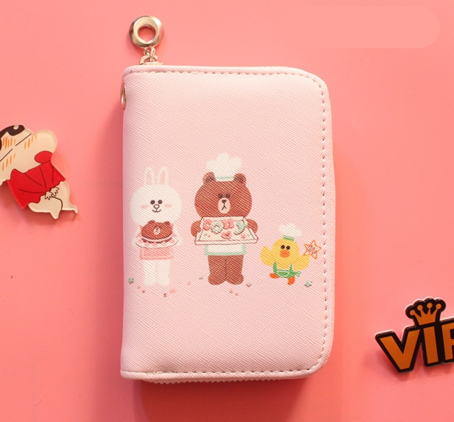 Cartoon Print Square Wallet