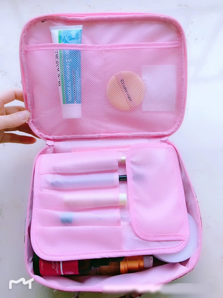 Anime Cinnamoroll Oxford Zipper Travel Makeup Bag