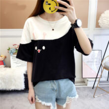 Harajuku Carrot Rabbit Print Tshirt Harajuku Carrot Rabbit Print Tshirt