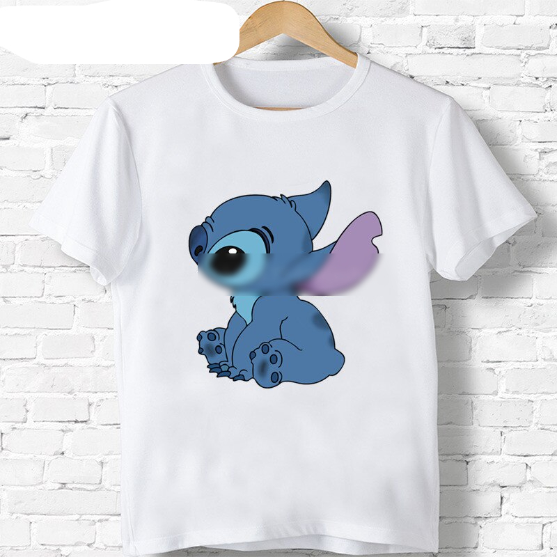 Lilo Stitch And Pikachu Cartoon Print Casual T-Shirts