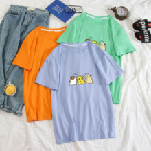 Anime Funny Pokemon Pikachu Hamster Print T Shirt Anime Funny Pokemon Pikachu Hamster Print T Shirt